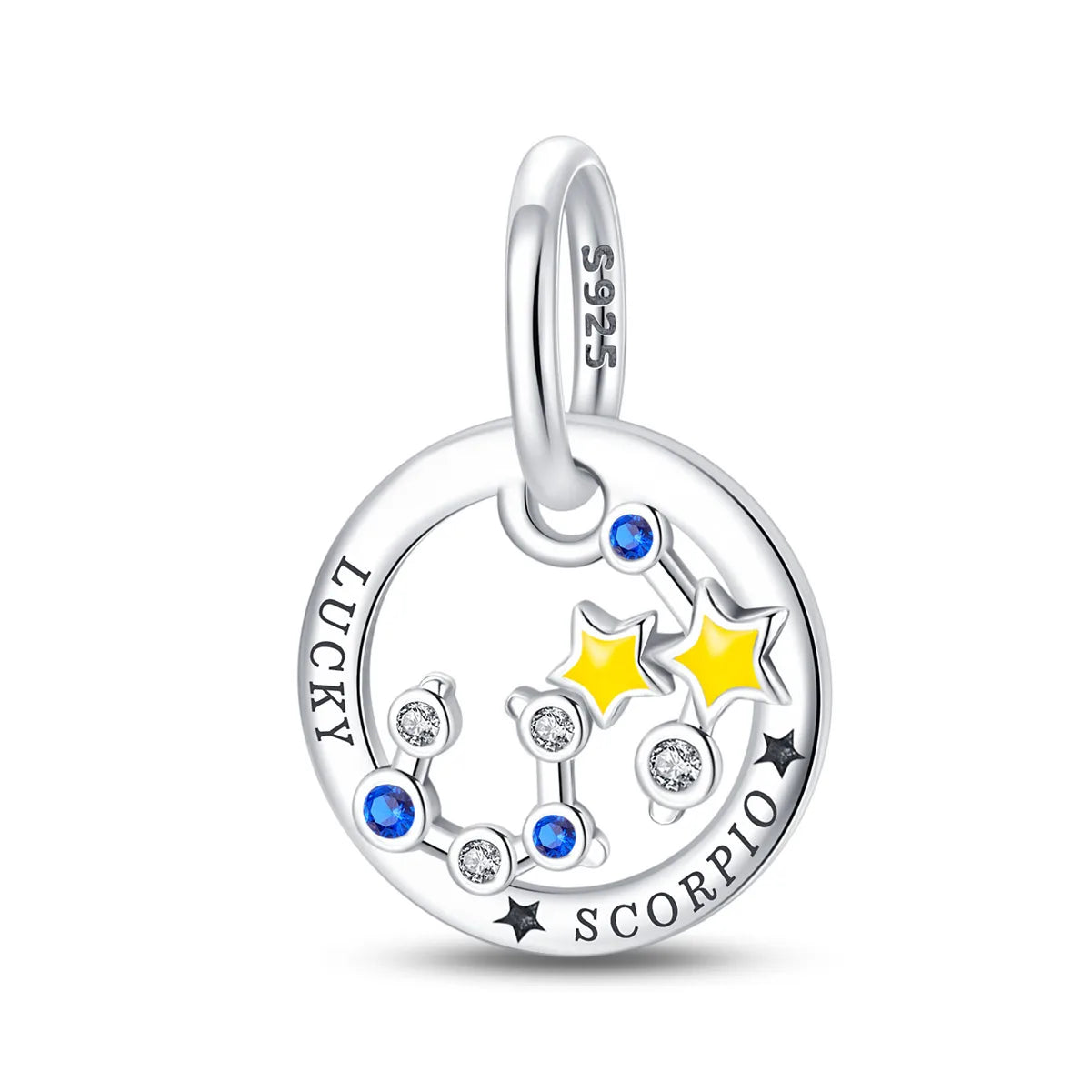 1 Piece Sterling Silver Constellation Pendant