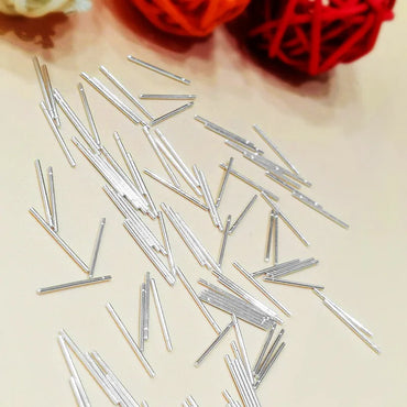 1 Piece Sterling Silver Solid Color Silver Needle