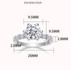 1 Piece Sterling Silver White Gold Plated Moissanite 5 6 9 Rings Moissanite Rings
