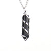 1 Piece Streetwear Spiral Stripe Natural Stone Knitting Pendant Necklace