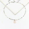 1 Piece Sweet Floral Epoxy Beaded Alloy Pendant Necklace