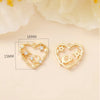 1 Piece Sweet Simple Style Star Moon Heart Shape Metal Plating Inlay Pendant Jewelry Accessories