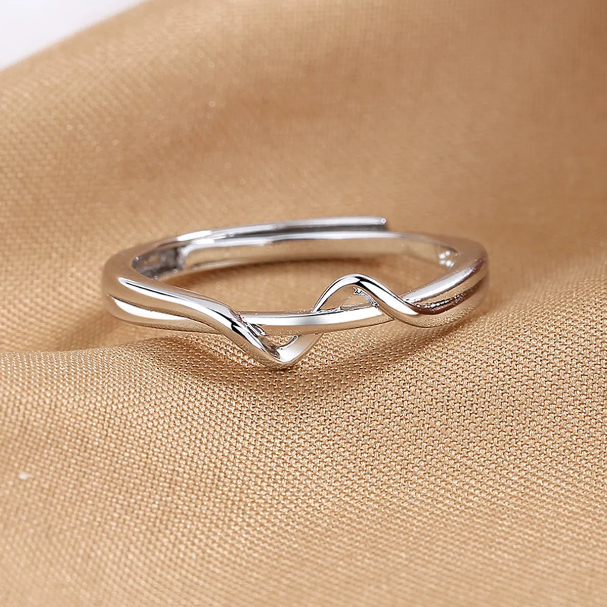 Sweet Waves Copper Open Ring In Bulk