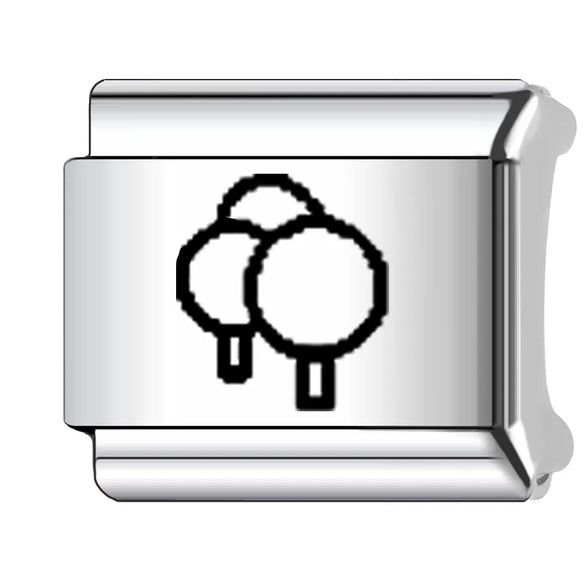 1 Piece Titanium Steel Copper Color Block Beads