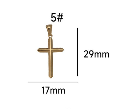 1 Piece Titanium Steel Cross Pendant