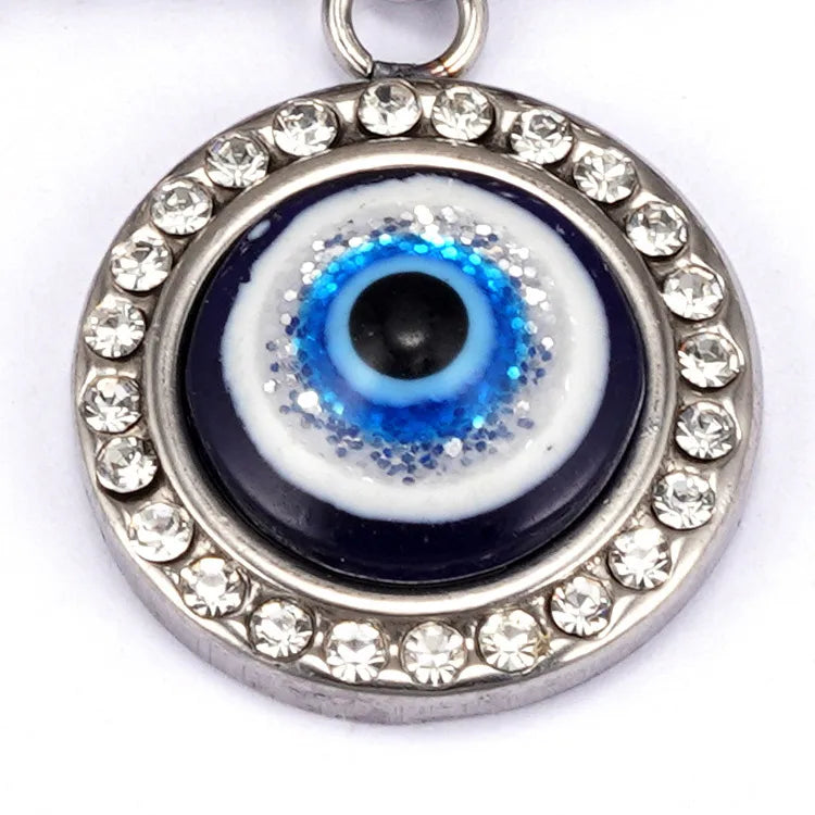 1 Piece Titanium Steel Devil'S Eye Pendant