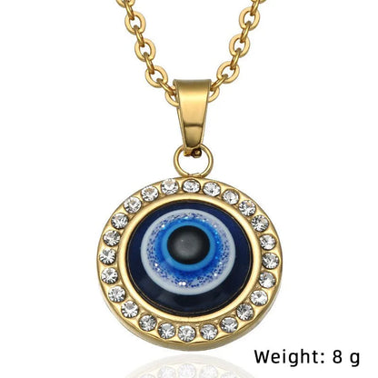 1 Piece Titanium Steel Devil'S Eye Pendant