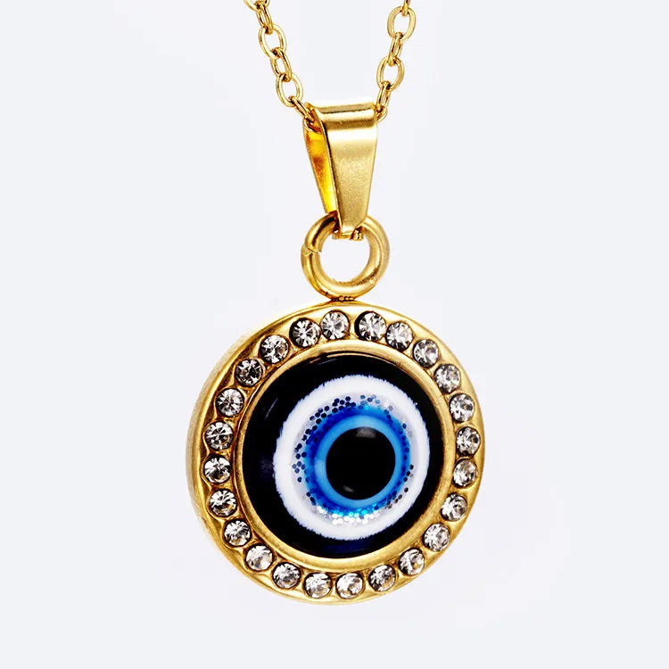 1 Piece Titanium Steel Devil'S Eye Pendant