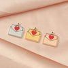1 Piece Titanium Steel 18K Gold Plated Customization Laser Engraving Heart Shape Pendant