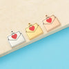 1 Piece Titanium Steel 18K Gold Plated Customization Laser Engraving Heart Shape Pendant