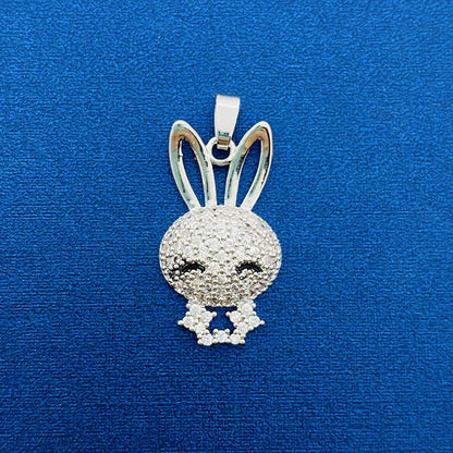 1 Piece Titanium Steel Rhinestones Solid Color Pendant Chain