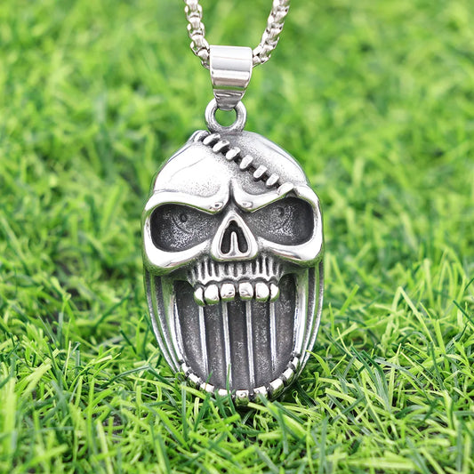 1 Piece 304 Stainless Steel Skull Pendant