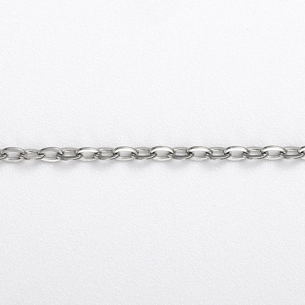 1 Piece Titanium Steel Solid Color Chain