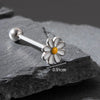 1 Piece Tongue Rings Simple Style Classic Style Flower 316 Stainless Steel  Flowers Tongue Rings