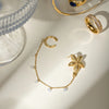 1 Piece Vacation Beach Starfish Chain 304 Stainless Steel 18K Gold Plated Ear Cuffs