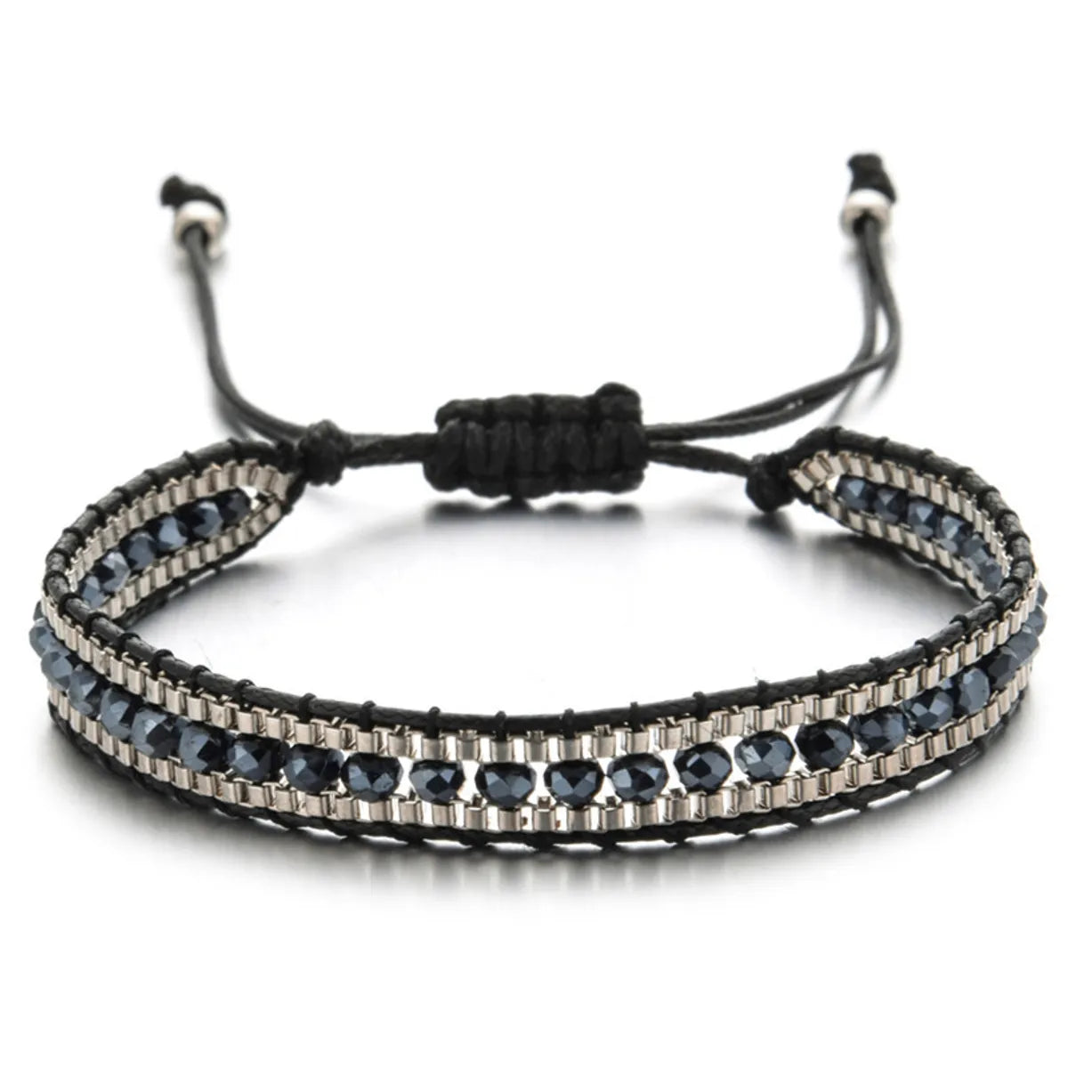 1 Piece Vacation Color Block Artificial Crystal Alloy Rope Unisex Bracelets