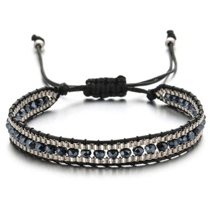 1 Piece Vacation Color Block Artificial Crystal Alloy Rope Unisex Bracelets