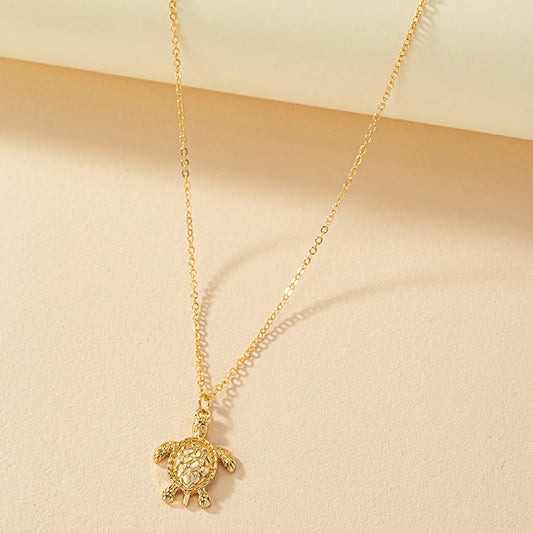 1 Piece Vacation Tortoise Alloy Plating Women's Pendant Necklace