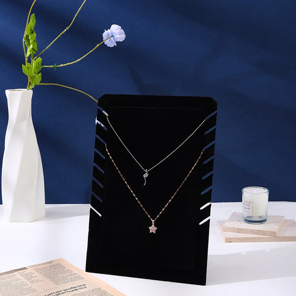 1 Piece Velvet Nordic Style Solid Color Jewelry Rack