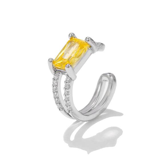 1 Piece Vintage Style Geometric Star Bow Knot Plating Inlay Copper Zircon Ear Cuffs