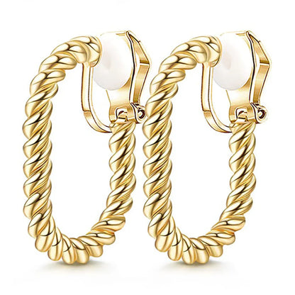 1 Set 1 Pair Basic Modern Style Classic Style C Shape Geometric Plating Inlay Alloy Rhinestones Ear Cuffs