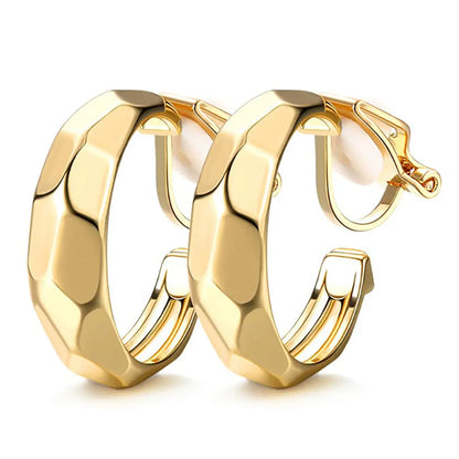 1 Set 1 Pair Basic Modern Style Classic Style C Shape Geometric Plating Inlay Alloy Rhinestones Ear Cuffs