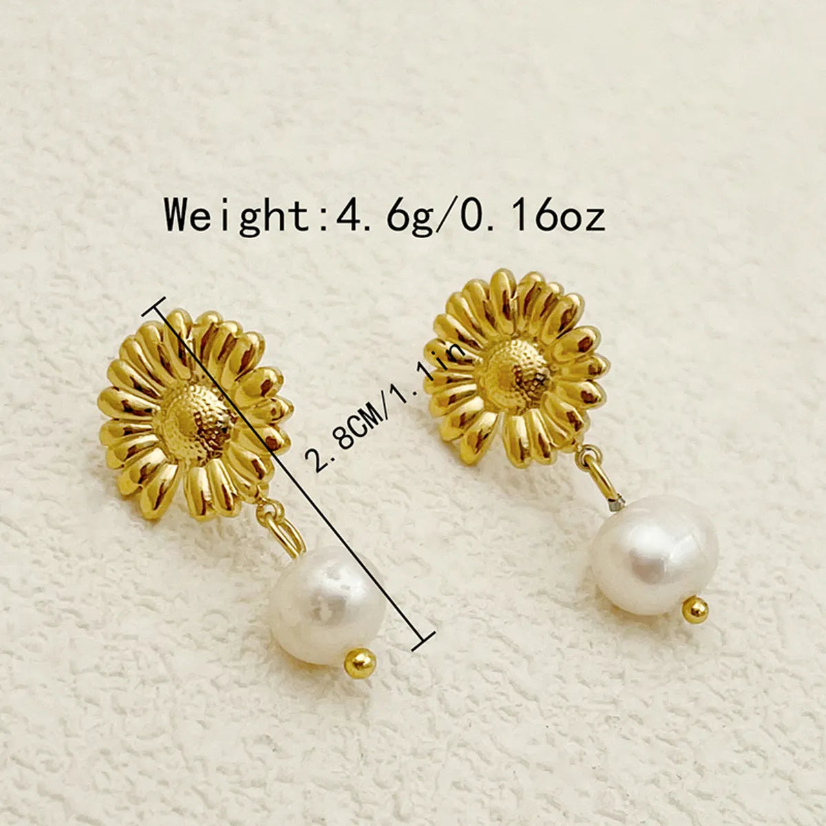 1 Set 1 Pair Elegant Classical Cute Flower Dragonfly Butterfly Tassel Plating 304 Stainless Steel 14K Gold Plated Ear Studs