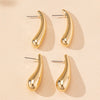1 Set 1 Pair Elegant Simple Style Water Droplets CCB Ear Studs