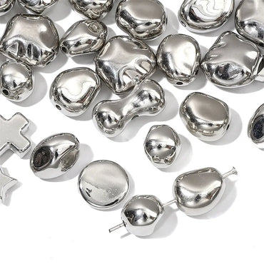 1 Set 12*16mm 18*9mm 7 * 8mm CCB Cross Star Unforgettable Polished Beads