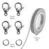 1 Set 304 Stainless Steel Solid Color Chain Lobster Clasp