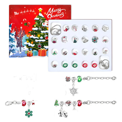 1 Set Alloy Christmas Hat Santa Claus Pendant Chain