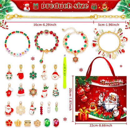 1 Set Alloy Santa Claus Christmas Socks Snowflake Pendant Chain