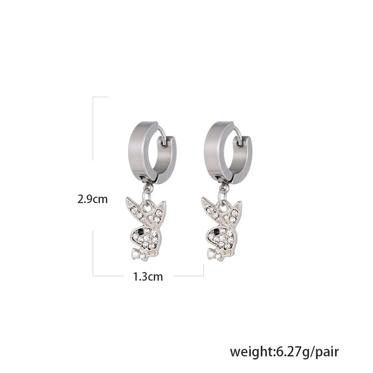 1 Set Artistic Heart Shape Eye Butterfly Alloy Plating Hollow Out Inlay Rhinestones Women's Earrings