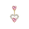 1 Set Belly Rings Simple Style Heart Shape 316 Stainless Steel  Inlay Rhinestones Belly Rings