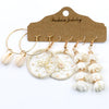 1 Set Bohemian Geometric Plating Alloy Drop Earrings