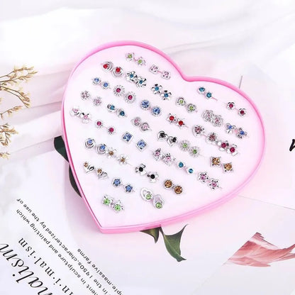 1 Set Casual Simple Style Animal Letter Fruit Enamel Plating Inlay Alloy Rhinestones Ear Studs