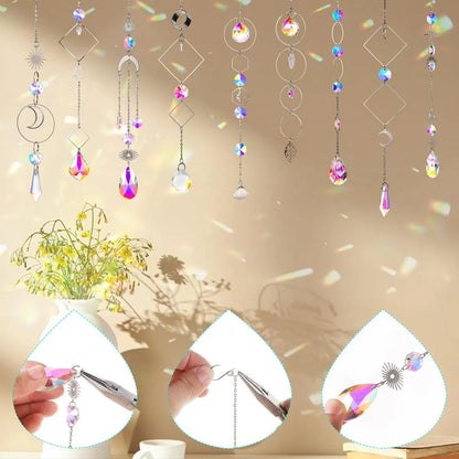 1 Set Crystal Water Droplets Pendant