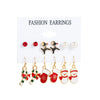 1 Set Cute Heart Shape Bow Knot Enamel Alloy Drop Earrings