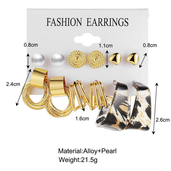 1 Set Elegant Lady Geometric Butterfly Plating Alloy Earrings