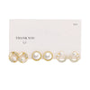 1 Set Elegant Luxurious Lady Flower Inlay Alloy Artificial Gemstones Artificial Pearls Ear Studs