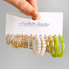 1 Set Elegant Simple Style Geometric Plating Alloy Earrings