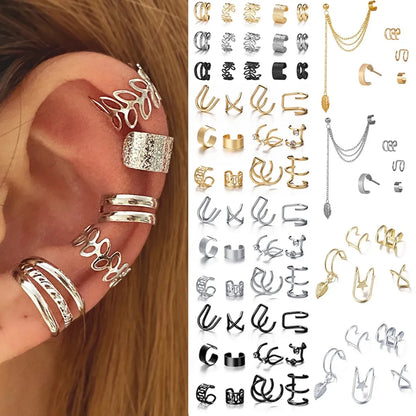 Wholesale Jewelry Fashion C Shape Butterfly Alloy Plating Ear Clips