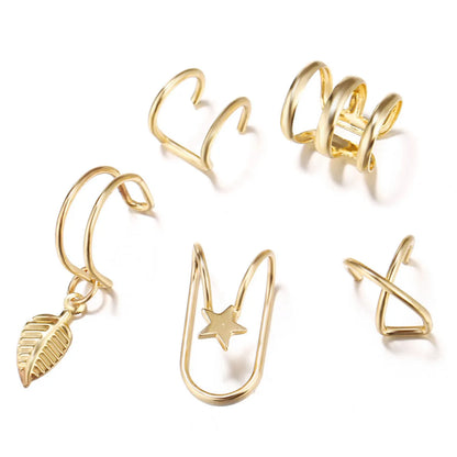 Wholesale Jewelry Fashion C Shape Butterfly Alloy Plating Ear Clips