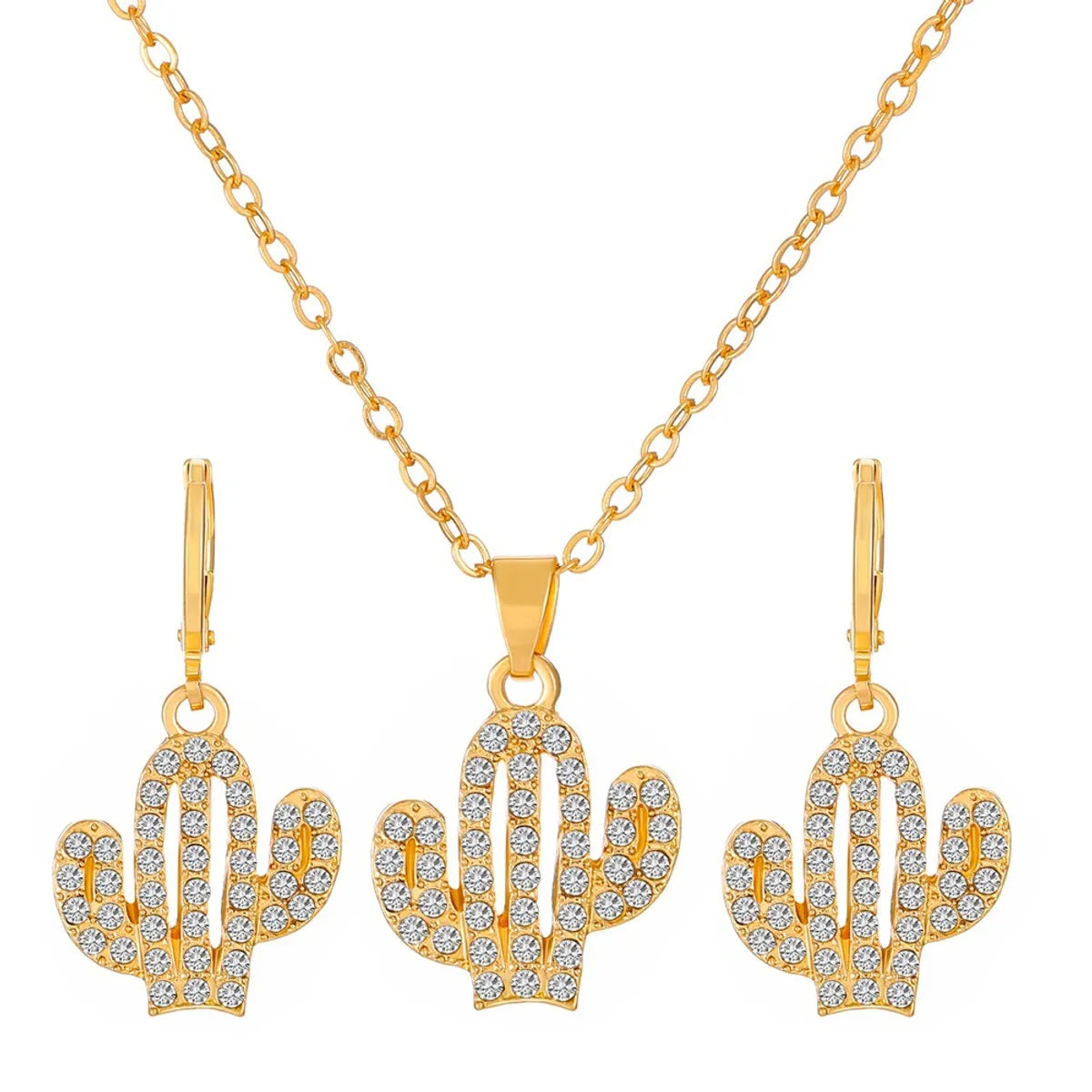 1 Set Fashion Crown Butterfly Notes Alloy Inlay Rhinestones Women'S Jewelry Set