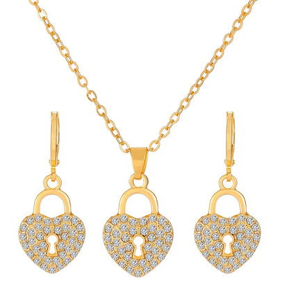 1 Set Fashion Crown Butterfly Notes Alloy Inlay Rhinestones Women'S Jewelry Set