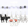 1 Set Funny Pumpkin Spider Ghost Enamel Plating Inlay Alloy Metal Acrylic Rhinestones Zircon Gold Plated Rhodium Plated Silver Plated Drop Earrings Ear Studs