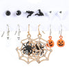 1 Set Funny Pumpkin Spider Ghost Enamel Plating Inlay Alloy Metal Acrylic Rhinestones Zircon Gold Plated Rhodium Plated Silver Plated Drop Earrings Ear Studs