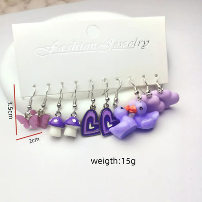 1 Set Glam Cute Animal Letter Inlay Alloy Rhinestones Ear Hook