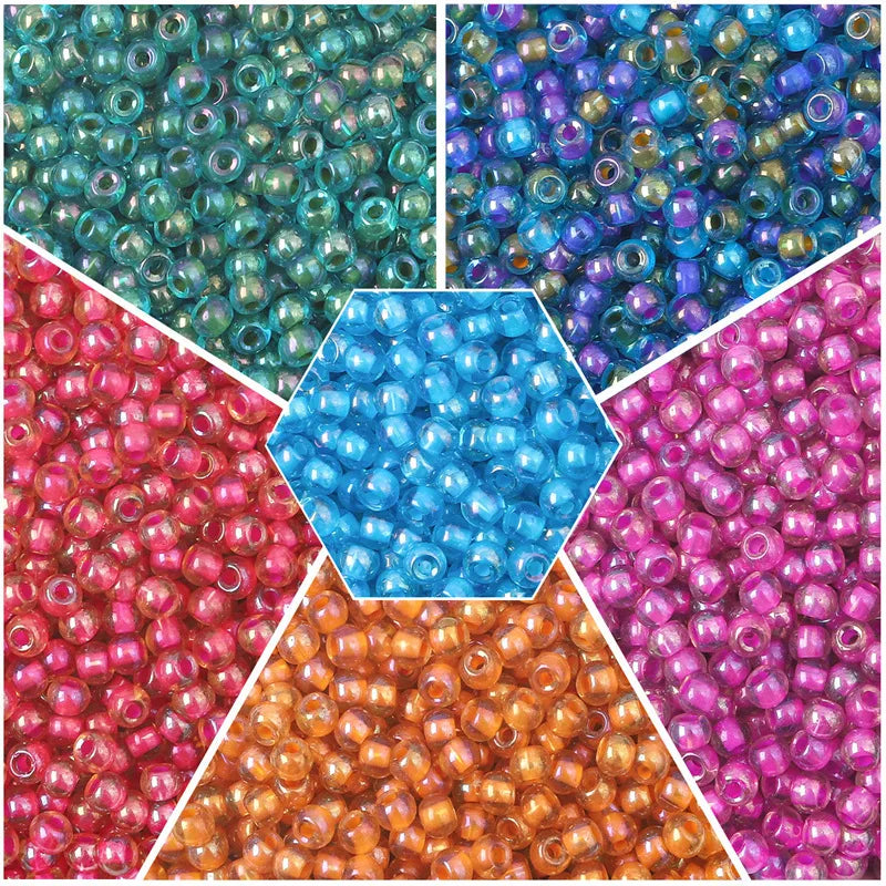 1 Set Diameter 4mm Hole 1~1.9mm Glass Ball Beads