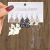 1 Set Hip-Hop Funny Halloween Pattern Pumpkin Spider Web Plating Alloy Drop Earrings Ear Studs